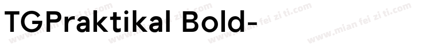 TGPraktikal Bold字体转换
